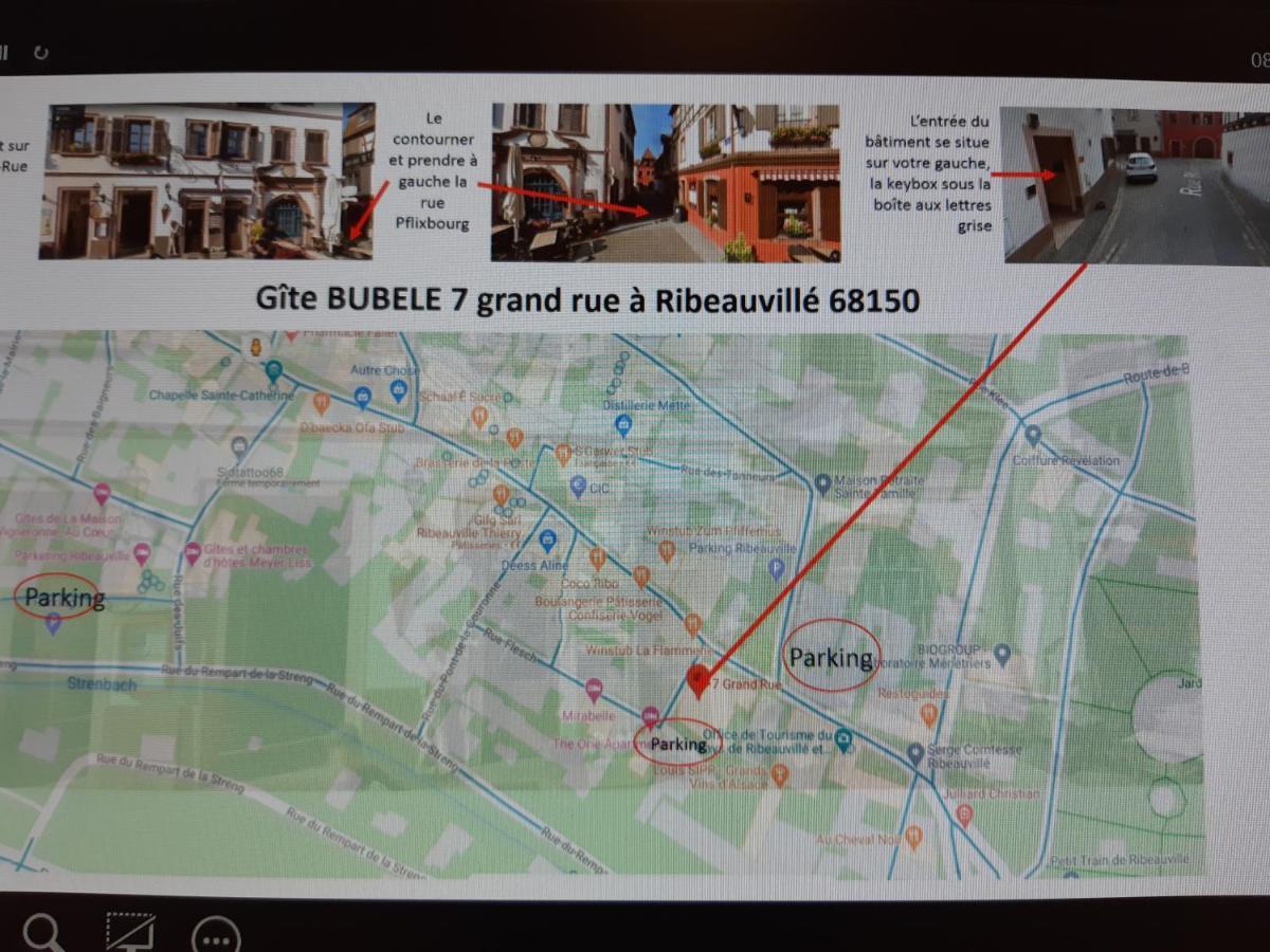 Le Bubele Au Coeur Du Centre Medieval Et Vignoble ريبوفيل المظهر الخارجي الصورة
